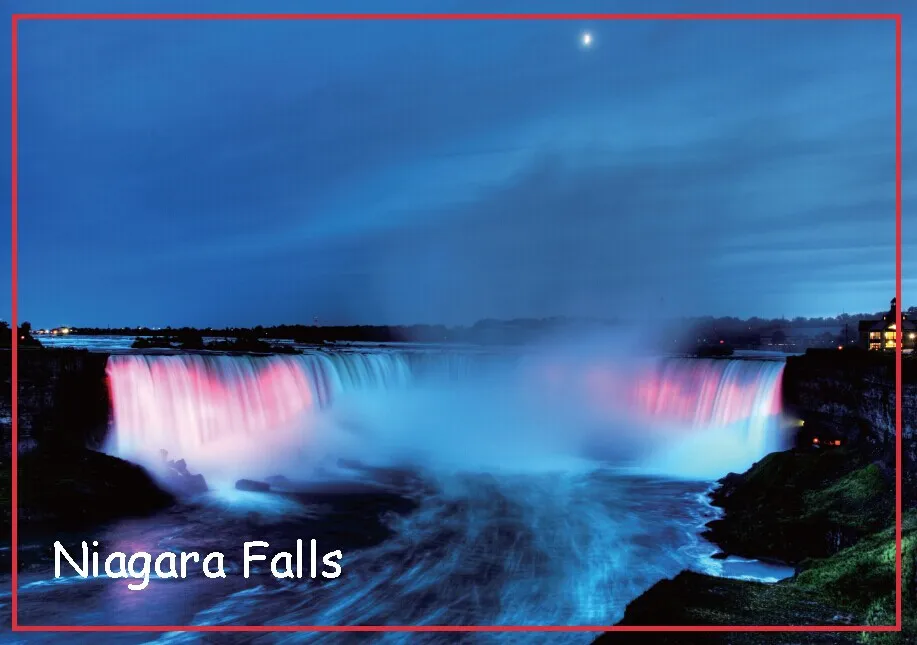 

Free Shipping Rectangle 78*54*3 mm Niagara Falls Rigid Metal Wrapped Keepsake Refrigerator Magnets 20471