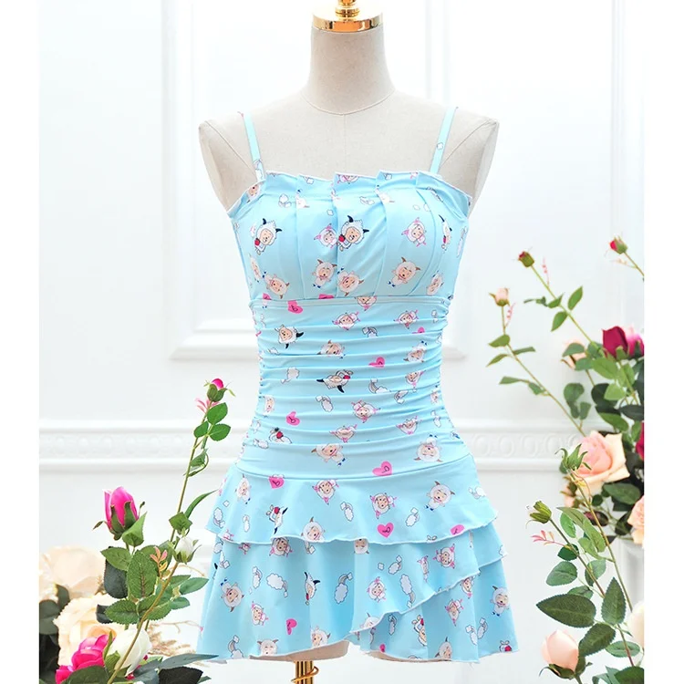 

Summer New Women Sexy Bikini Set Swimwear Biquini Female Beachwear Girls Lady Lovely Skirt Style Swimsuit Push Up Bathing Suit