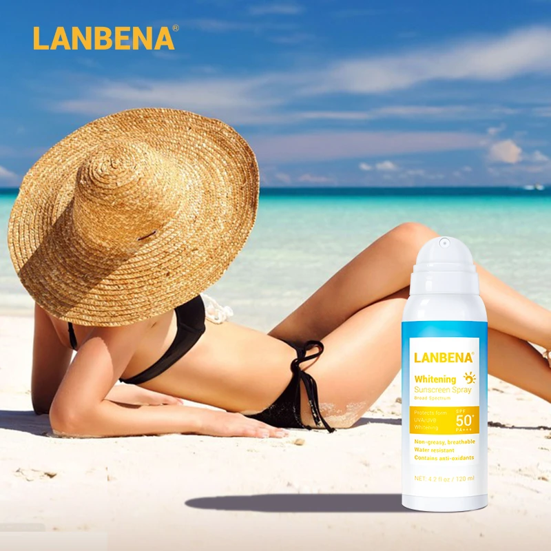 

LANBENA Sunblock Spray Disaar Skin Whitening Spray Brighten Sunscreen Face Body Sun Cream Facial Moisturizing Anti Sun Skin Care