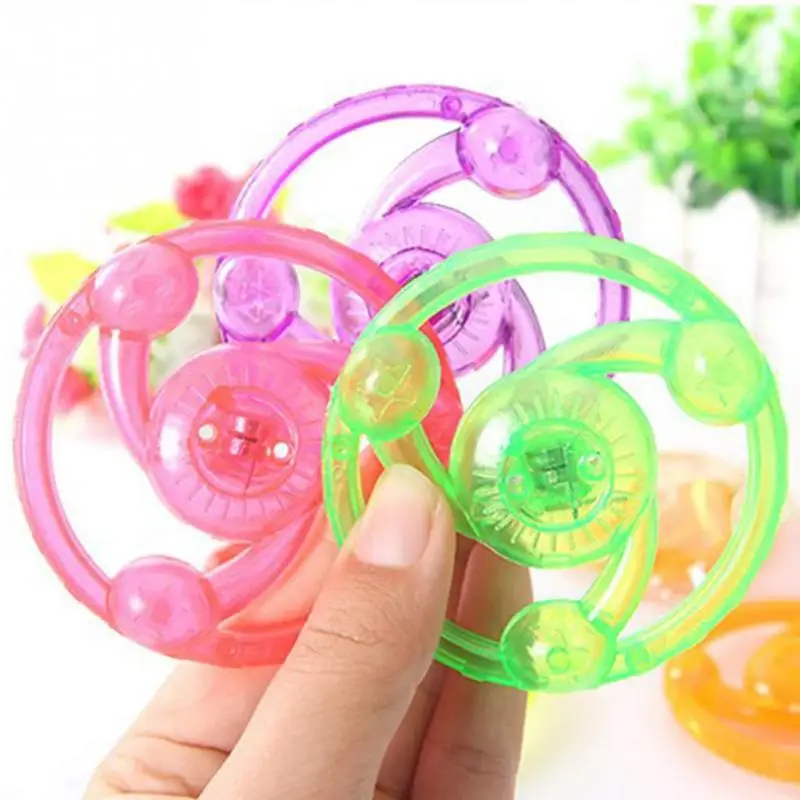 1Pcs Pull Hand Luminous Flashing Flywheel toy LED toys Novelty Flash