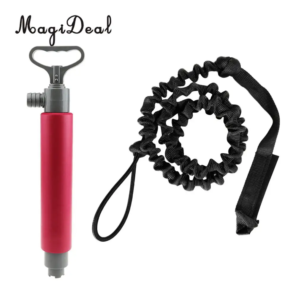 

MagiDeal Paddlers Kayaking Hand Water Bilge Pump + Kayak Paddle Leash Coiled Lanyard