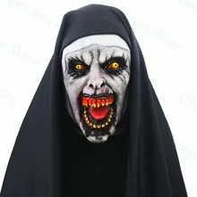 The Nun Mask Valak Horror Movie Latex Helmet Halloween Party Cosplay Skull Screaming Carnival Headgear Props цена The Nun Mask Valak Horror Movie Latex Helmet Halloween Party Cosplay Skull Screaming Carnival Headgear Props цены онлайн