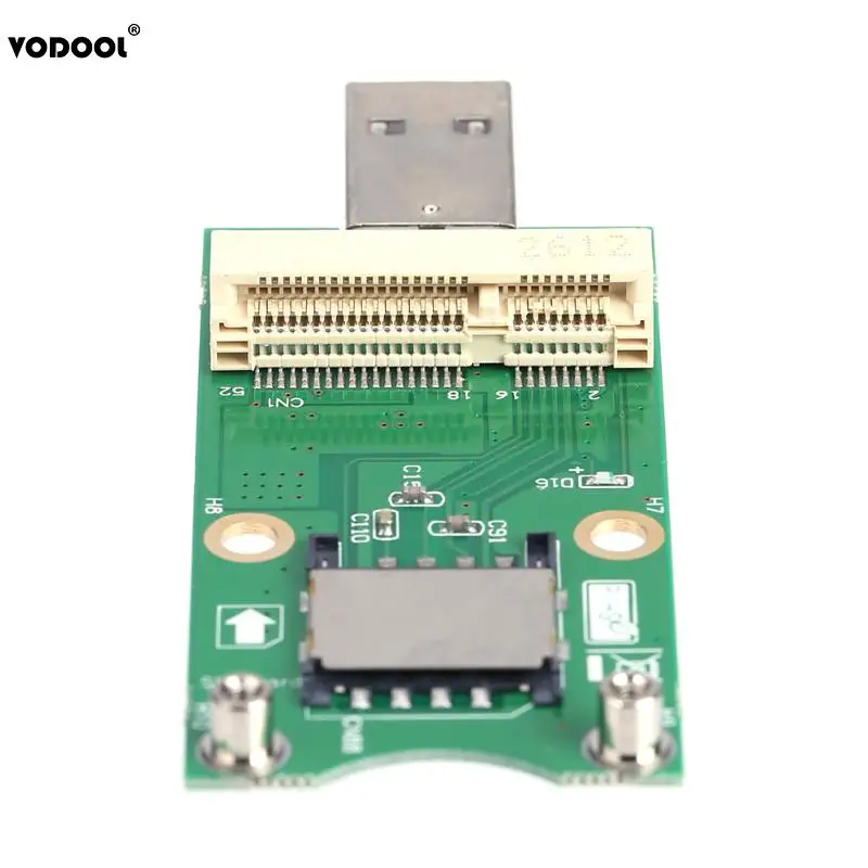 Mini PCI-E to USB Adapter Converter with SIM 8 Pin Card Slot for WWAN/LTE Module Mini PCI-E to USB Adapter Converter with SIM 8 Pin Card Slot for WWAN/LTE Module