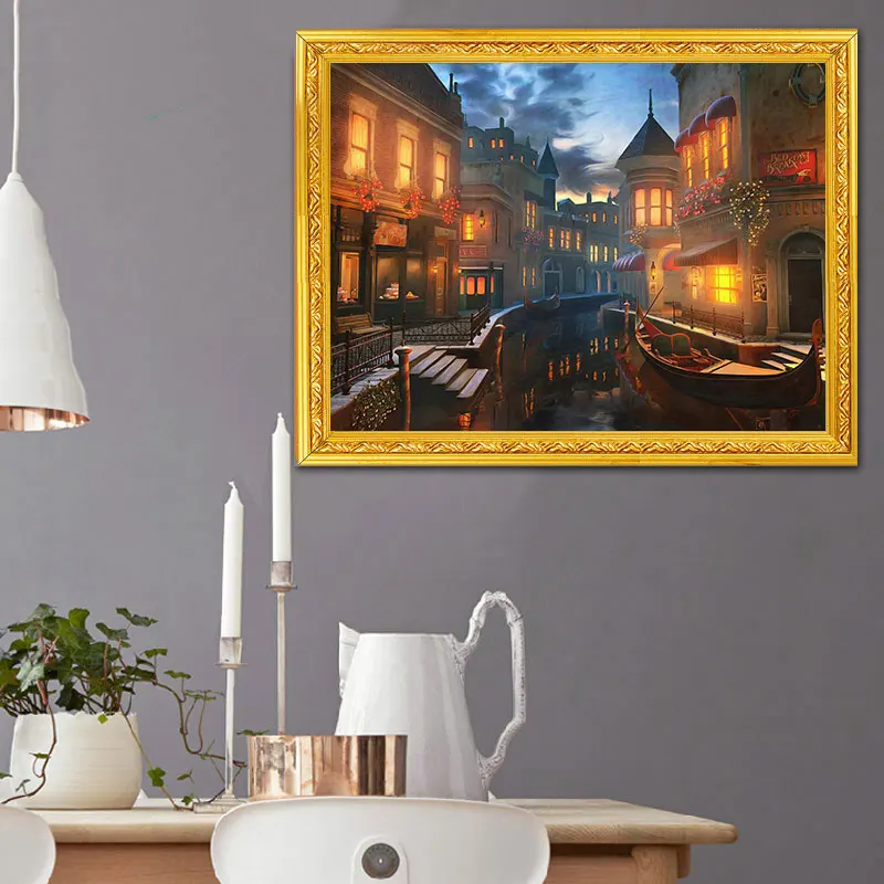 Набор для вышивки крестиком Meian набор рукоделия пейзажем 14CT дома VS 01|cross stitch|set for embroideryembroidery diy |