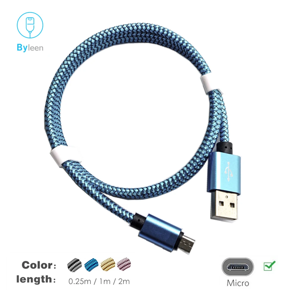 

1M Nylon 5Pin Micro USB Data Sync & Charge Cable for Samsung Galaxy Tab S2 8.0 SM-T719 / S4 S3 S2 E7 E5 A7 A5 2016 Note 5 4 2