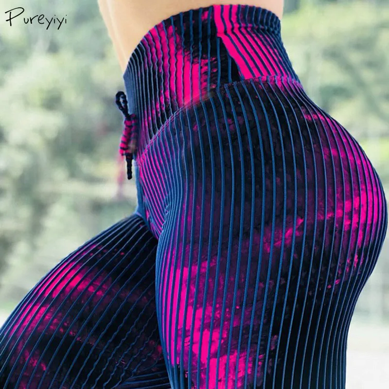 

Yoga Pants Leggings For Women Runnig Yoga Jogging Women Sporting Clothes Workout Pants High Waist Girls Skinny Strip Leggings