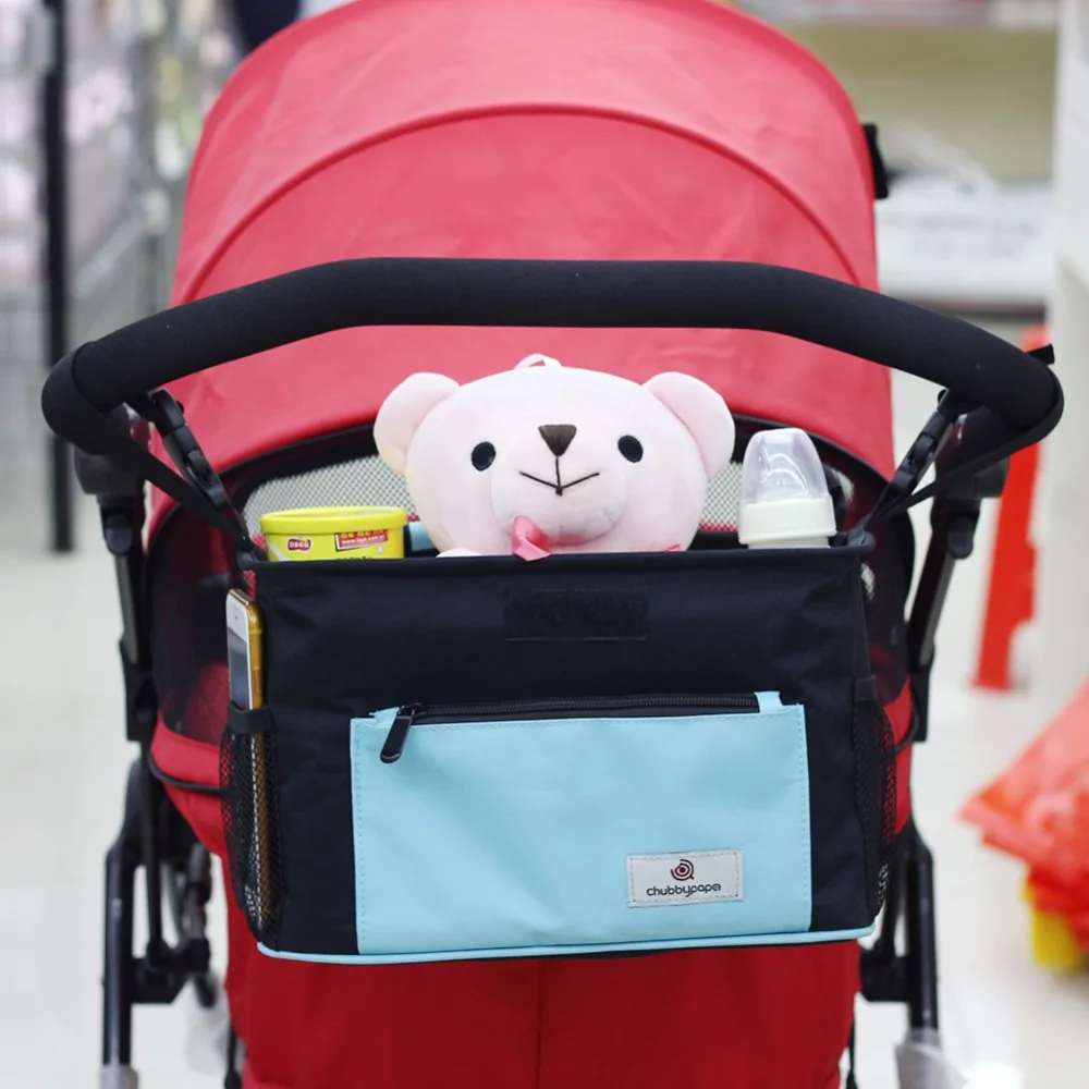 

Nylon Waterproof Baby Stroller Organizer Bag Diaper Nappy Changing Gloves Accessories yoya Pram Keep Warm Glove Cover Hook