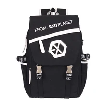Kpop EXO Mochila de Lona Sacos Mujeres/Hombres Bolsos de Escuela Para La Muchacha del muchacho de EXO bolsas de Viaje Ocasional Estudiante