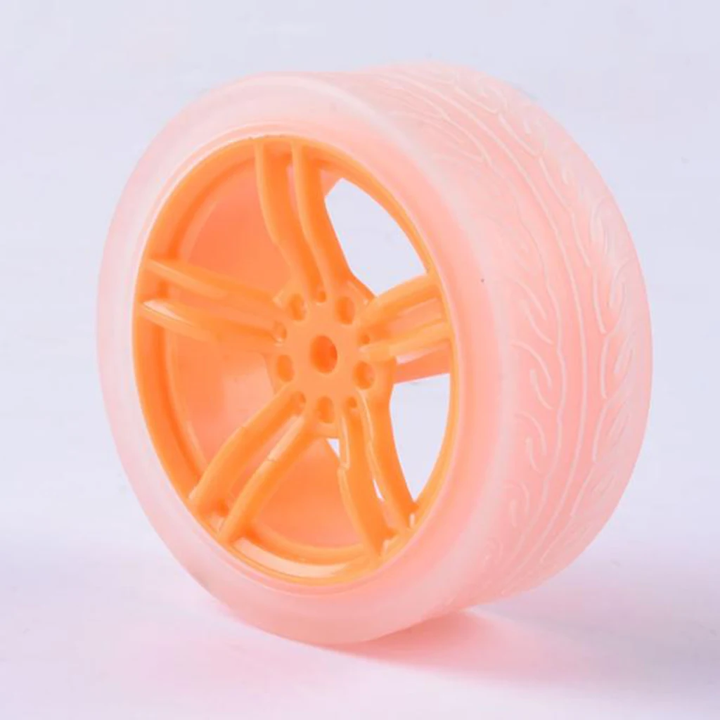 DIY Rubber Plastic Motor Wheel Tyre Tire For Smart Robot Car wheels