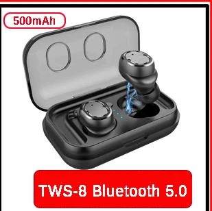 X8 TWS настоящие беспроводные наушники 5D стерео X8 Bluetooth наушники мини TWS водонепроницаемые головные уборы с 2200 мАч power Bank наушники