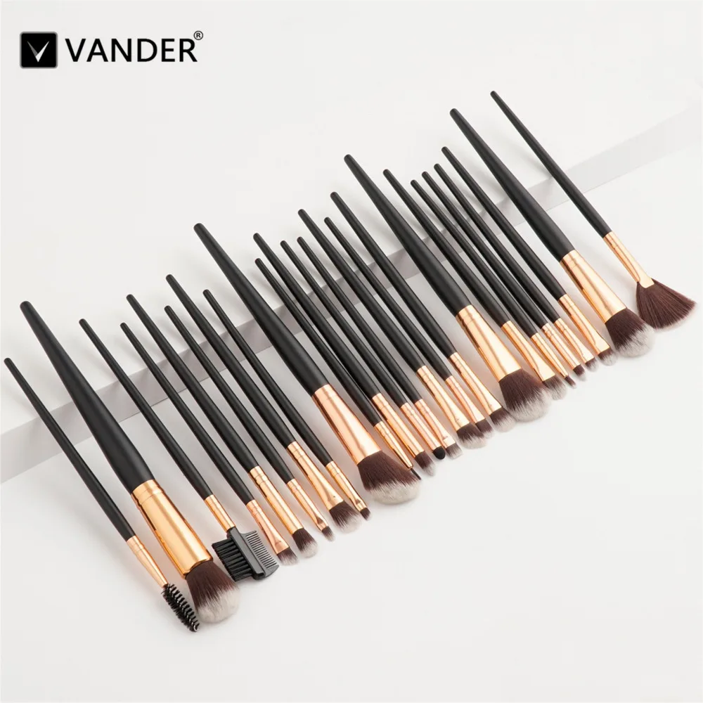 Vanderlife Pro 24 pcs Makeup Brushes Set Powder Foundation Lipstick