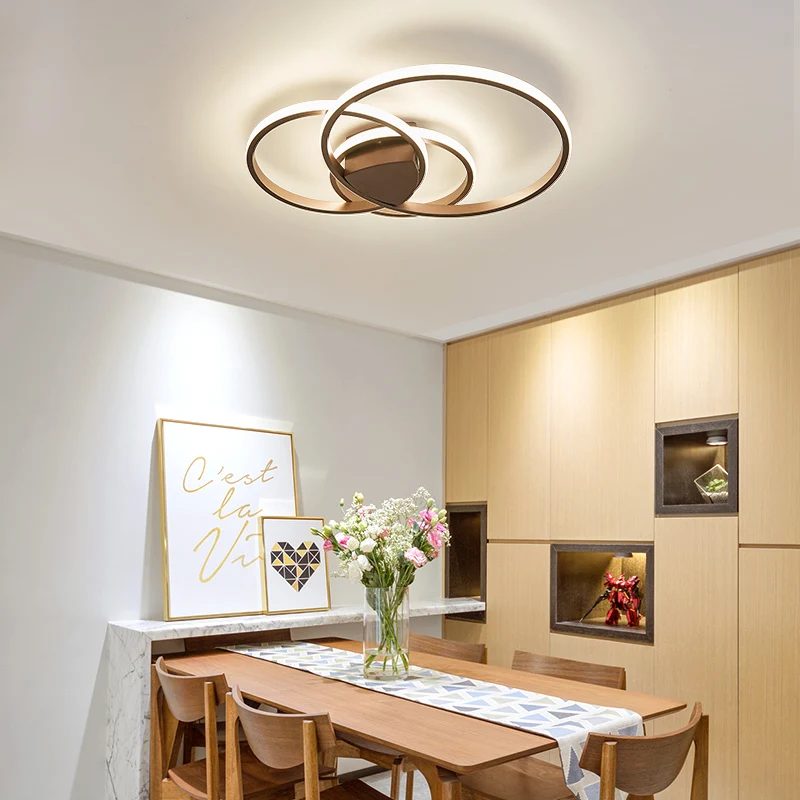

NEO Gleam High Brightness Circle Rings Modern Led Chandelier For Living Room Bedroom Study Room Double Glow New Chandeliers
