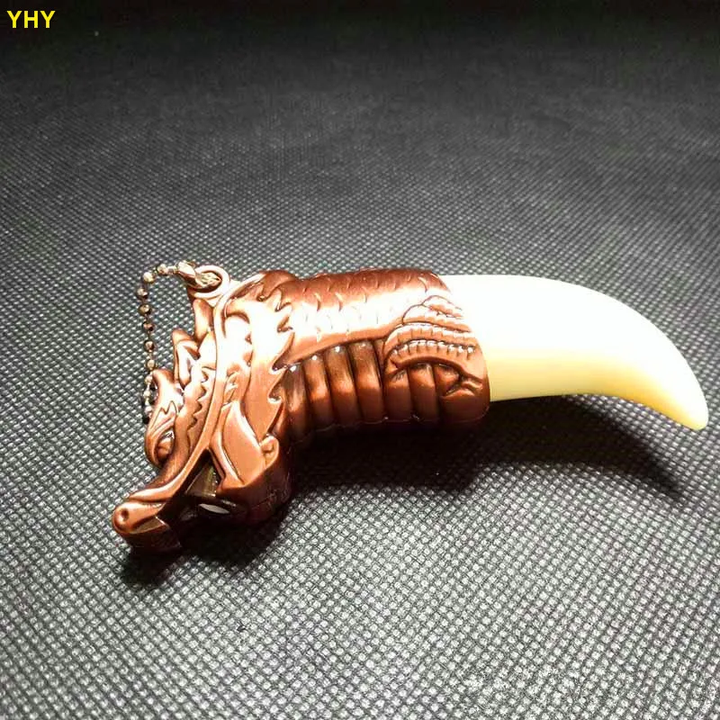 Dragon tooth shape Creative gadget Windproof Portable Inflatable Smoking Cigar Torch Lighter Butane Gas Lighter For Men Women02