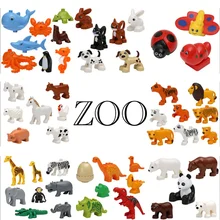 Duplos Modelo Animal Figuras Building Block Sets Anime Figura Modelo juguetes Compatible juguetes para los niños