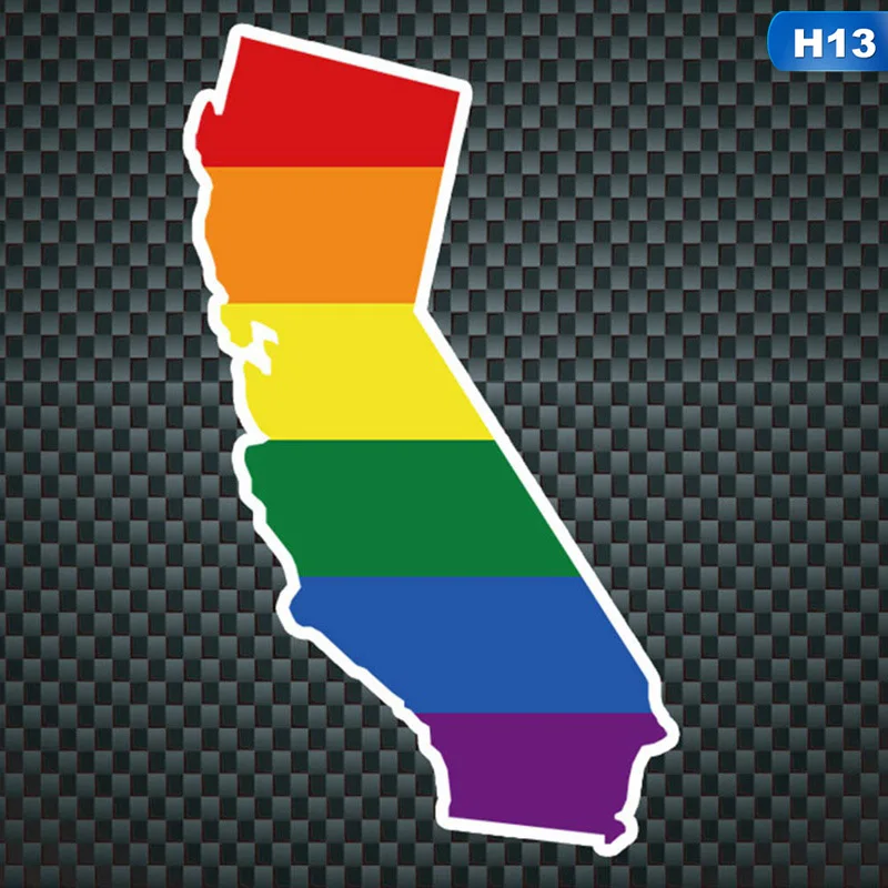 Gay Pride Радужная рука отражающая Автомобильная Наклейка ПВХ Необычные смешные наклейки на автомобиль