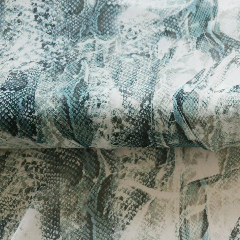 

Africa Snake Pattern Mulberry Silk Fabric Chiffon Georgette 100cm*114cm