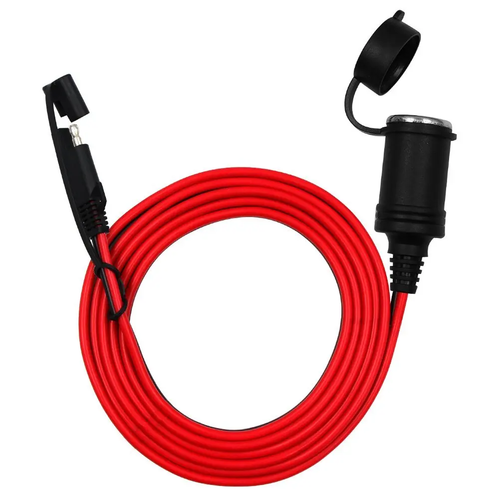 

Car Cigarette Lighter Power Charger SAE Connector to Female Cigarette Lighter Socket SAE Connector Harness Extension Cord