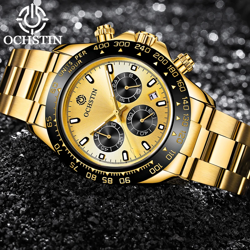 

OCHSTIN Mens Watches Top Luxury Brand Sport Wrist Watch Men Chronograph Quartz Military Relogio Masculino erkek kol saati