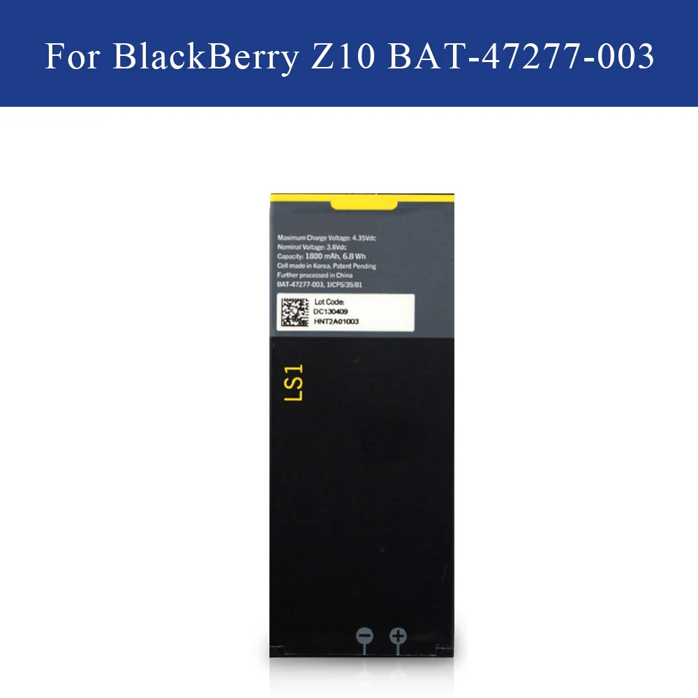 

Battery LS1 L-S1 For BlackBerry Z10 Z-10 STL100-2 Z10 LTE STL100-3 Z10 STL100-1 BAT-47277-003 1800mAh