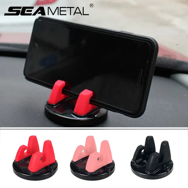 360 Degree Rotating Car Phone Holder Anti Slip Silicone Mobile Phone Stand Mount GPS Support for