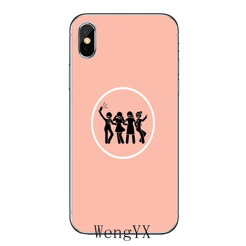 Розовый sister best friend bff girl для Apple IPhone X XR XS Max 8 7 plus 6s 6 plus SE 5s 5c 5 4s 4 Мягкий чехол для телефона