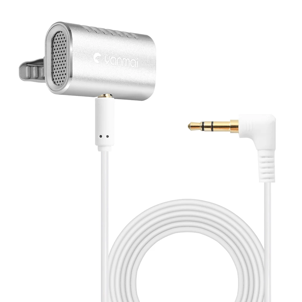 

Lavalier Microphone Clip-on Mini Lapel Microphone Mic for Youtube/Interview/Studio/Video Recording AUX Audio Recorders