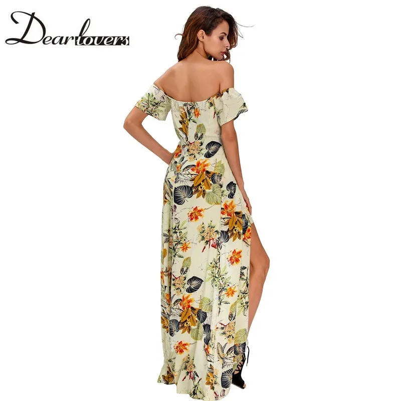 Maxi Dress Floral Slit Romper Long Dress JKP062 HTB1SBOrNFXXXXblXFXXq6xXFXXXR - Maxi Dress Floral Slit Romper Long Dress JKP062