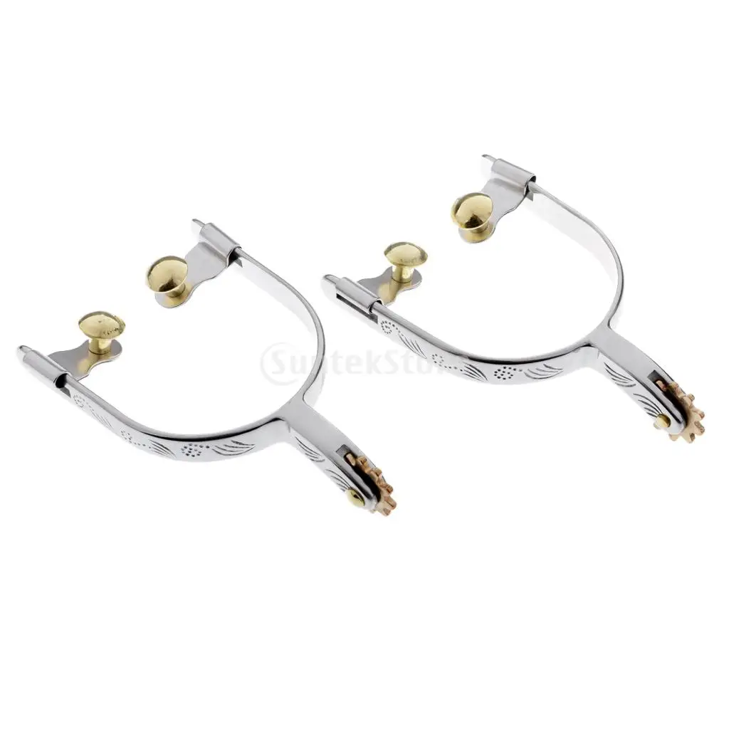 Men and Women Horse Spurs Equestrian Horse Riding Spurs Accessories 130mm/150mm