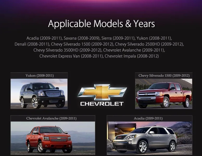 Perfect 7" Quad Core 64 Bit Android 5.1 OS Special Car DVD for Chevrolet Avalanche 2009-2011 & Express Van 2008-2011 & Impala 2008-2012 2 Perfect 7" Quad Core 64 Bit Android 5.1 OS Special Car DVD for Chevrolet Avalanche 2009-2011 & Express Van 2008-2011 & Impala 2008-2012 2