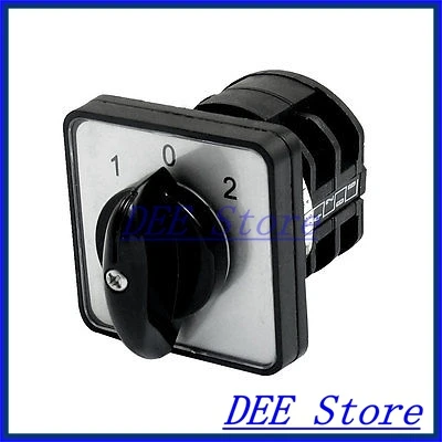 

AC 440V 10A 8 Terminals 3 Positions Rotary Changeover Cam Switch LW8-10/2