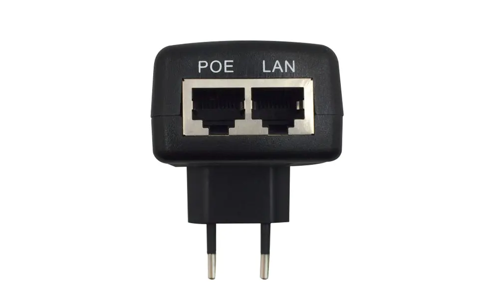 Kruiqi POE сплиттер 48 В 0.5A POE дюбеля адаптера Ethernet для видеонаблюдения IP Камера PoE Питание США ЕС разъем