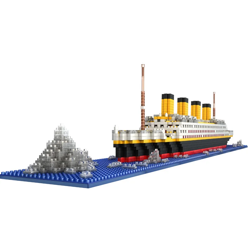 Titanic модель корабля строительные блоки кирпичи игрушки с 1860 шт Titan 3D набор Diy лодка образовательная коллекция для детей мальчиков