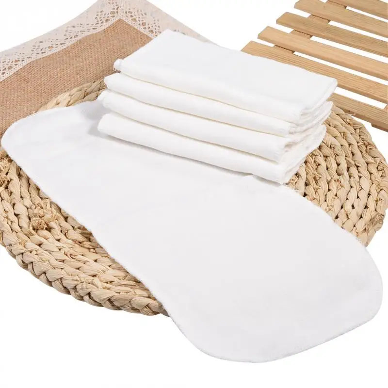 

5PCS Reusable Washable Cloth Diapers Baby Newborns Soft Breathable Nappy Inserts Liners Baby Cloth Diapers 8 layers Cotton Gauze