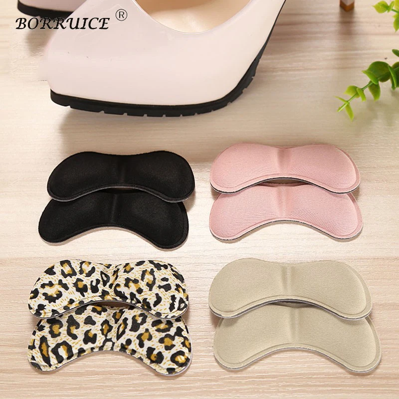

BORRUICE Creative Pattern High Quality Sponge Insoles Invisible Back Heel Pads For High Heel Shoes Grip Adhesive Liner Foot Care