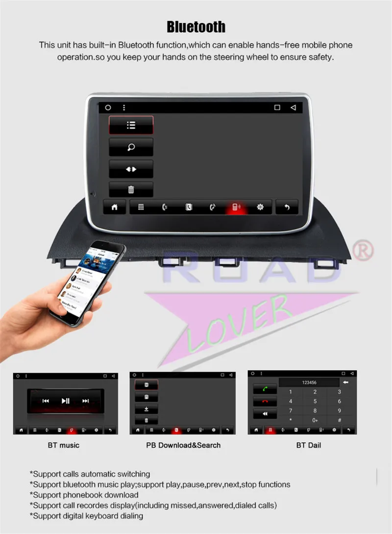 Excellent Roadlover Android 8.1 Car Multimedia Player Radio For Mazda 3 Axela 2014 2015 2016 Stereo GPS Navigation Automagnitol 2 Din MP3 20