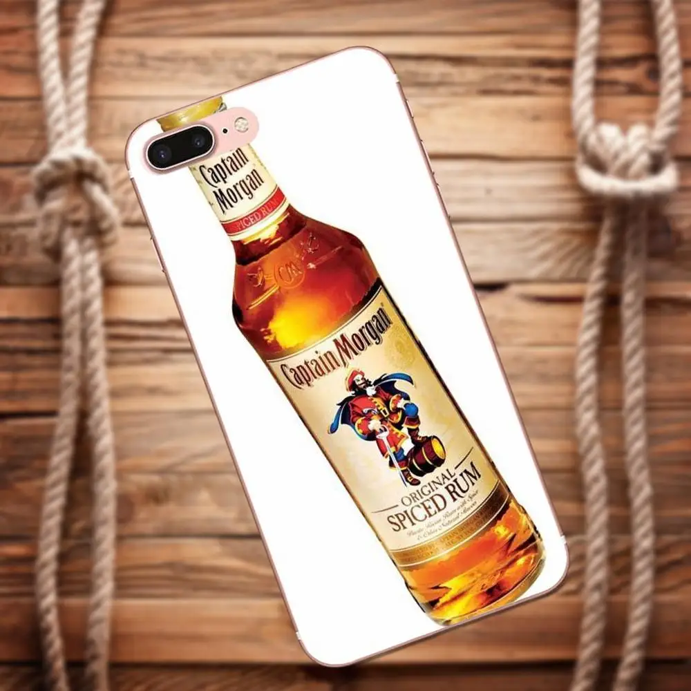 Vvcqod ТПУ Лидер продаж Капитан Морган черный пряный Ром для Apple iPhone X 4 4S 5 5C 5S SE 6 S 7 8 Plus