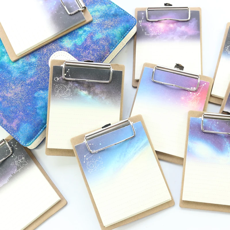

Domikee cute creative Twelve constellations pattern mini notepads and clipboards set fine to do list memo pad book stationery