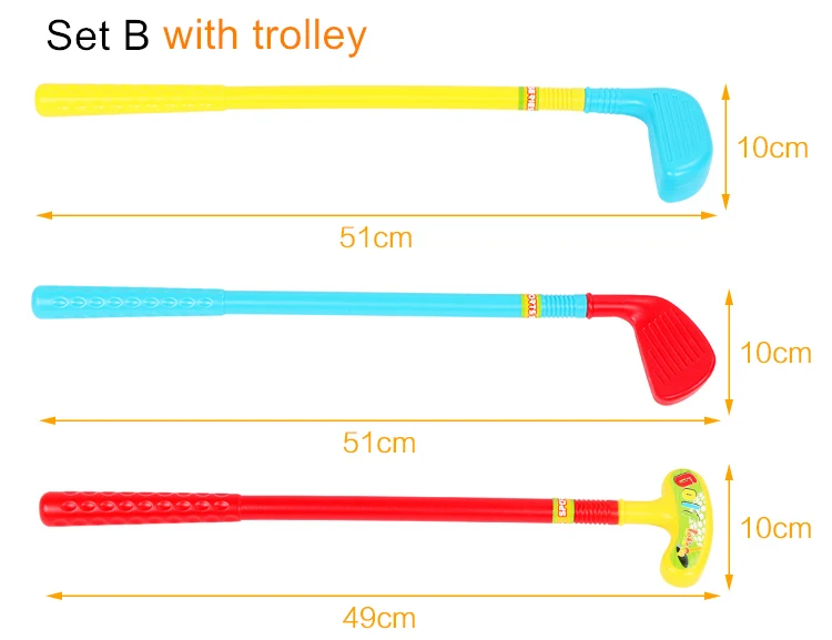 Спортивные детские игрушки, комплект для мини-гольфа, игрушки для занятий спортом в помещении и на открытом воздухе, лучший подарок на день рождения, гольф-клуб, переносная тележка для гольфа, Семейная Игра