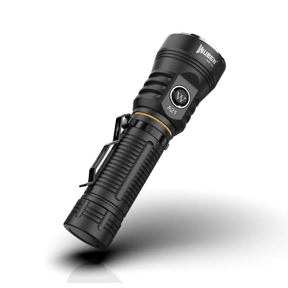Wuben A21 USB Перезаряжаемый фонарик CREE XHP70.2 max 4200 люмен луч бросок 222 м ручной фонарь с