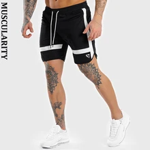 Мускулярность тренд быстросохнущие повседневные мужские шорты сетчатый летний костюм для тренажерного зала спортивные шорты Мужская Уличная одежда