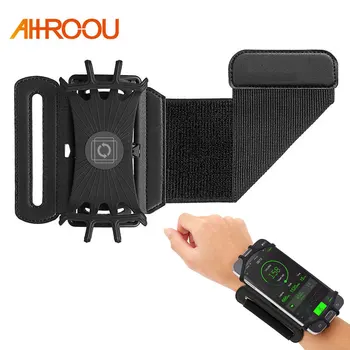 

4-6in Running Bag Men Women Armbands Touch Screen Cell Phone Case Rotatable Running Belt Cycling Gym Arm Band Bag for iPhone 8