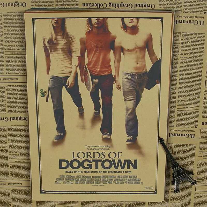 

cuadros Kraft vintage poster about "Lords of Dogtown"Wall Art Crafts Sticker Living Room Paint Bar Cafe Decor MVP470