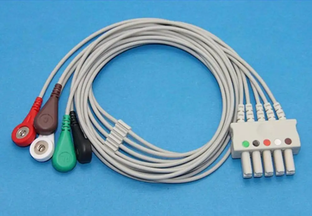 Совместимость c Siemens Drager Mindray ECG 5 Lead 3 ecg leadпроводной кабель для Виго спектра Statham