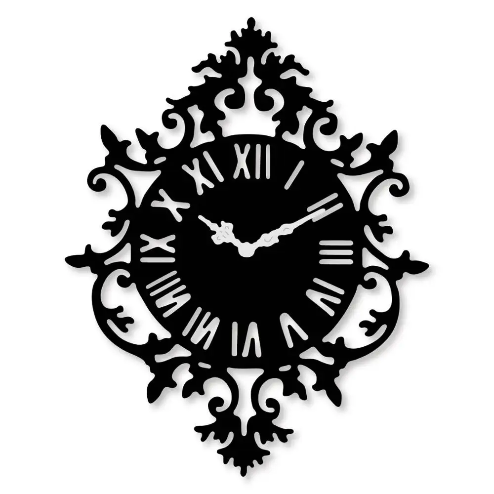 

HamyHo Wall mounted clock Frame Metal Steel Cutting Dies for DIY Scrapbooking Crafts Paper Decorative Cards Embossing Dies