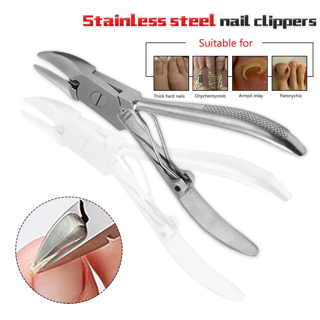 

Stainless steel nail scissors dead skin pliers set beauty pliers nail clippers foot care professional toenail pliers foot care