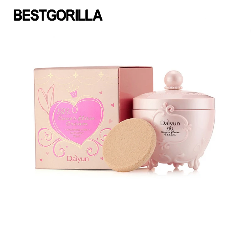 BESTGORILLA BB concealer cream face foundation makeup Moisturizing Balm Cream Concealer primer with puff | Красота и здоровье