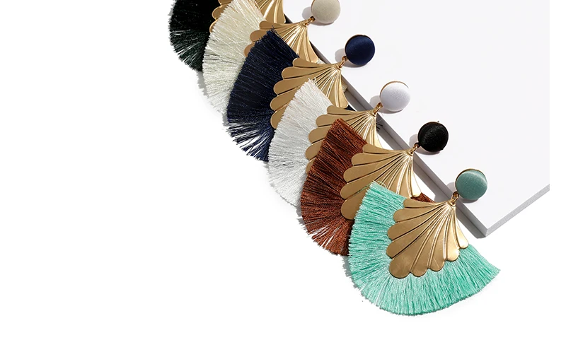 Statement Tassel Earrings for Women Oorbellen Party Wedding Earrings Hanging Fringe Dangle Drop Earrings Female Jewelry (5)