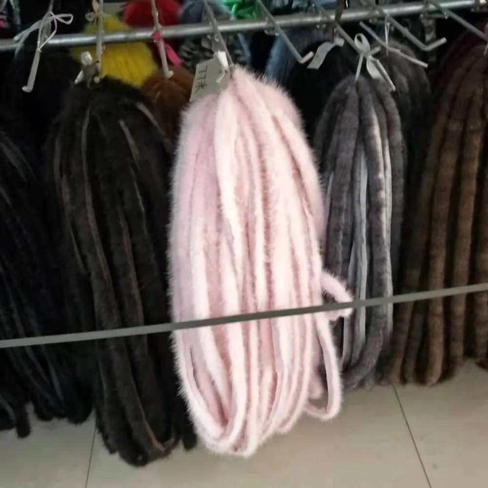 

White mink fur strips / actual mink fur trimming/ genuine fur hood trim