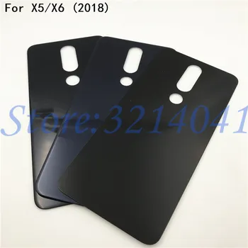 

Original New For Nokia X5 X6 2018 Battery Back Cover Rear Housing Rear Door Back Glass Panel Spare Parts With Logo