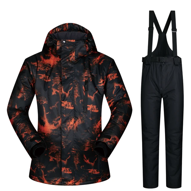 US $48.72 Ski Suit Men New Windproof Waterproof Clothes Ski Jacket and Pants Snow Sets Winter Brands Skiing a